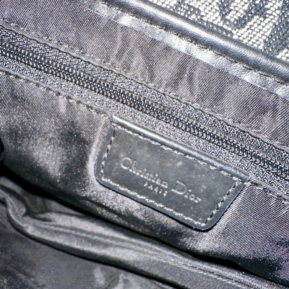 Dior Monogram Black and Gray Shoulder Bag - Picture 12 of 15